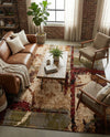 Bistro Lounge Collection Area Rug -  FlatWhite Rectangle Multi  lifestyle 32