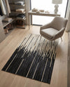 Savannah Hideaway Collection Area Rug - Savannah Rectangle Black White  lifestyle 4