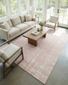 Brighton Stripes Collection Area Rug - Sussex (Pink) Rectangle Pink  lifestyle 6