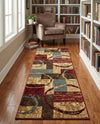 Bistro Lounge Collection Area Rug -  Ristretto Runner Multi  lifestyle 49