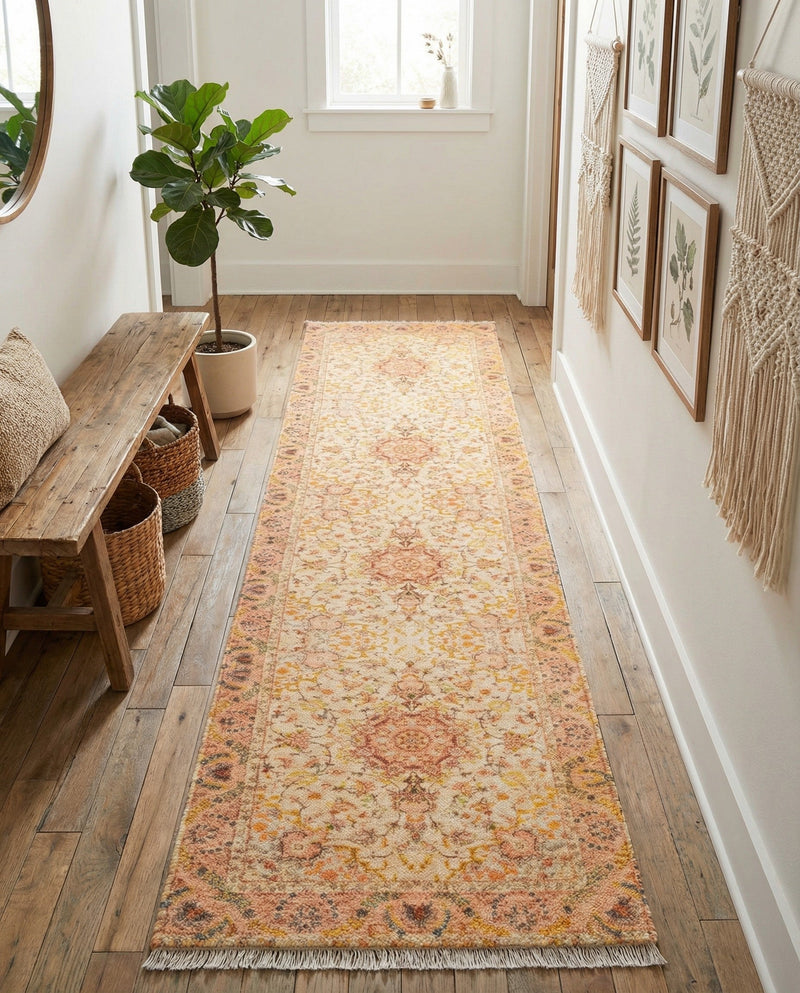 Bazaar Chic Collection Area Rug -  Fez Runner Ivory and Gold  lifestyle 53