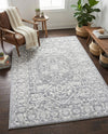 Charleston Elegance Collection Area Rug - Harborview Rectangle Gray  lifestyle 29