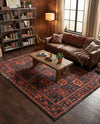 Geneva Terrace Collection Area Rug -  Lausanne Rectangle Black  lifestyle 20