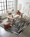 Woven Udaipur Collection Area Rug - Jaipur Rectangle Black and White  lifestyle 11