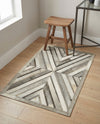 Savannah Hideaway Collection Area Rug - Serengeti Rectangle Gray Ivory  lifestyle 4