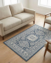 Tribal Terrace Treasures Collection Area Rug -  Incan Isle (Blue) Rectangle Blue  lifestyle 27
