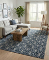 Metro Heights Collection Area Rug -  Hudson Rectangle Navy Blue  lifestyle 12