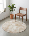 Luminara Sands Collection Area Rug - Elysium (Sand) Round Sand  lifestyle 31