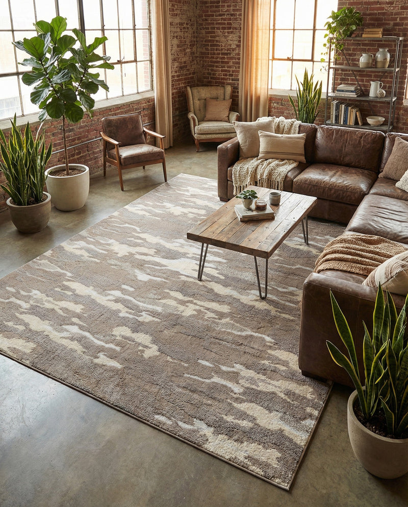 Sienna Collection Area Rug -  Veneto Rectangle Cloud Gray  lifestyle 48