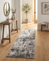 Riviera Elegance Collection Area Rug -  Grasse Runner Dark Gray  lifestyle 82