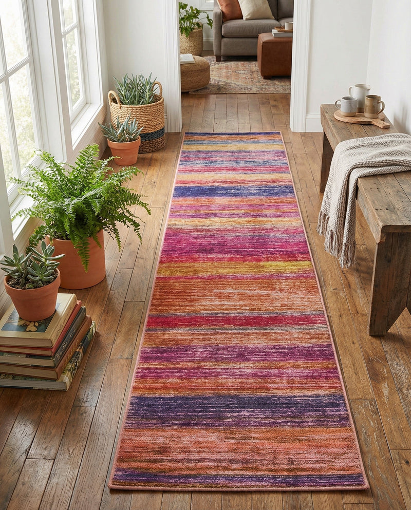 Sahara Essence Collection Area Rug - Oasis (Multi) Runner Multi  lifestyle 37