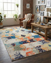 Colorburst Oasis Collection Area Rug -  Marina Rectangle Ivory  lifestyle 5