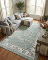 Adriana Terrace Collection Area Rug -  Positano (Aqua) Rectangle Aqua  lifestyle 5
