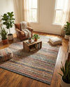 Jewel Oasis Collection Area Rug - Sapphire (Multi) Rectangle Multi  lifestyle 17