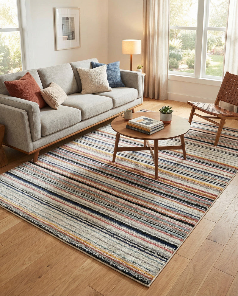 Marrakech Mosaic Collection Area Rug - Casablanca Rectangle Ivory  lifestyle 9