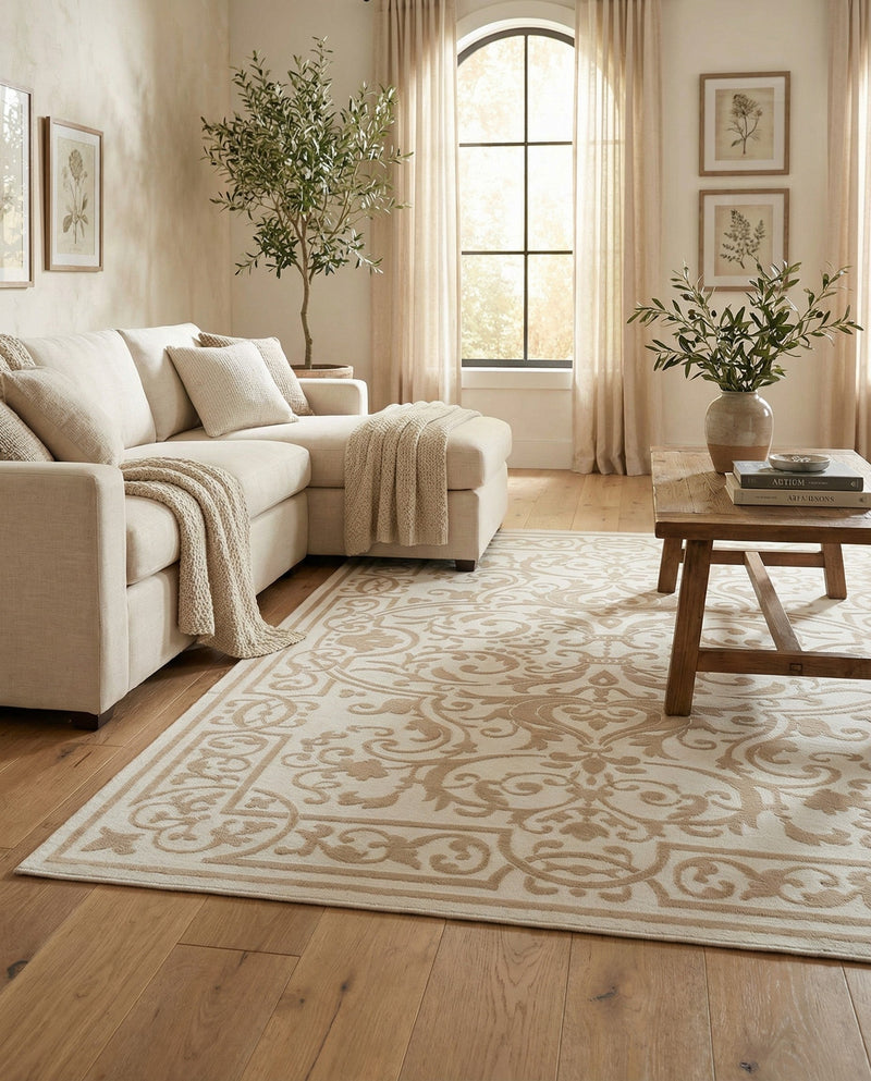 Sanctuary Retreat Collection Area Rug -  Retreat Rectangle Snow White  lifestyle 12