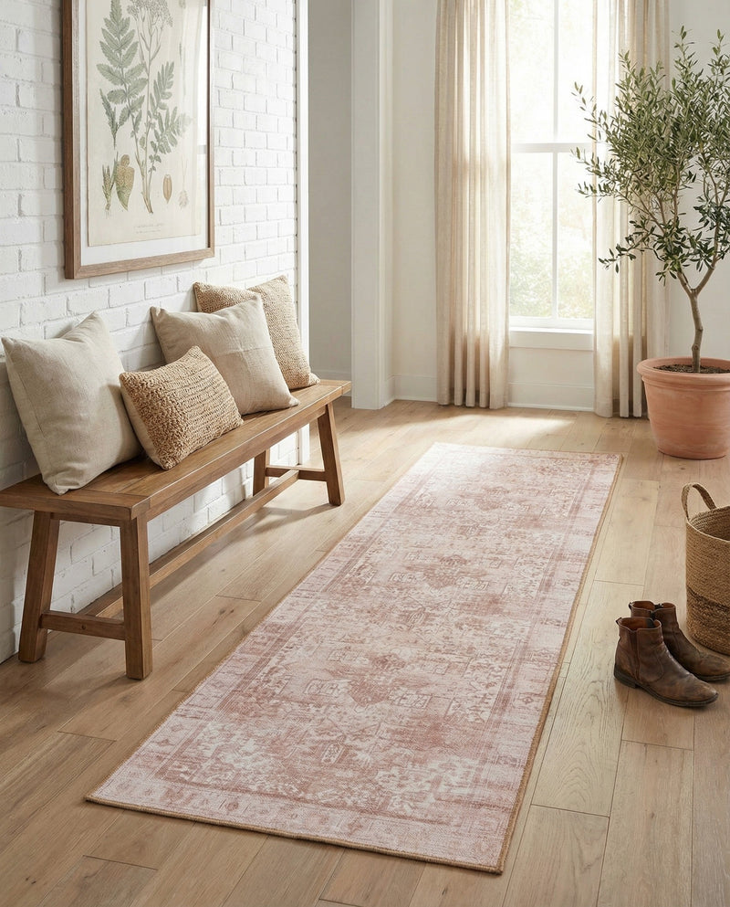 Heritage Elegance Collection Area Rug -  Windsor (Beige) Runner Beige  lifestyle 44