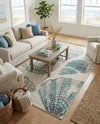 Seaside Haven Rugs Collection Area Rug -  Saltwater Rectangle Ivory  lifestyle 17