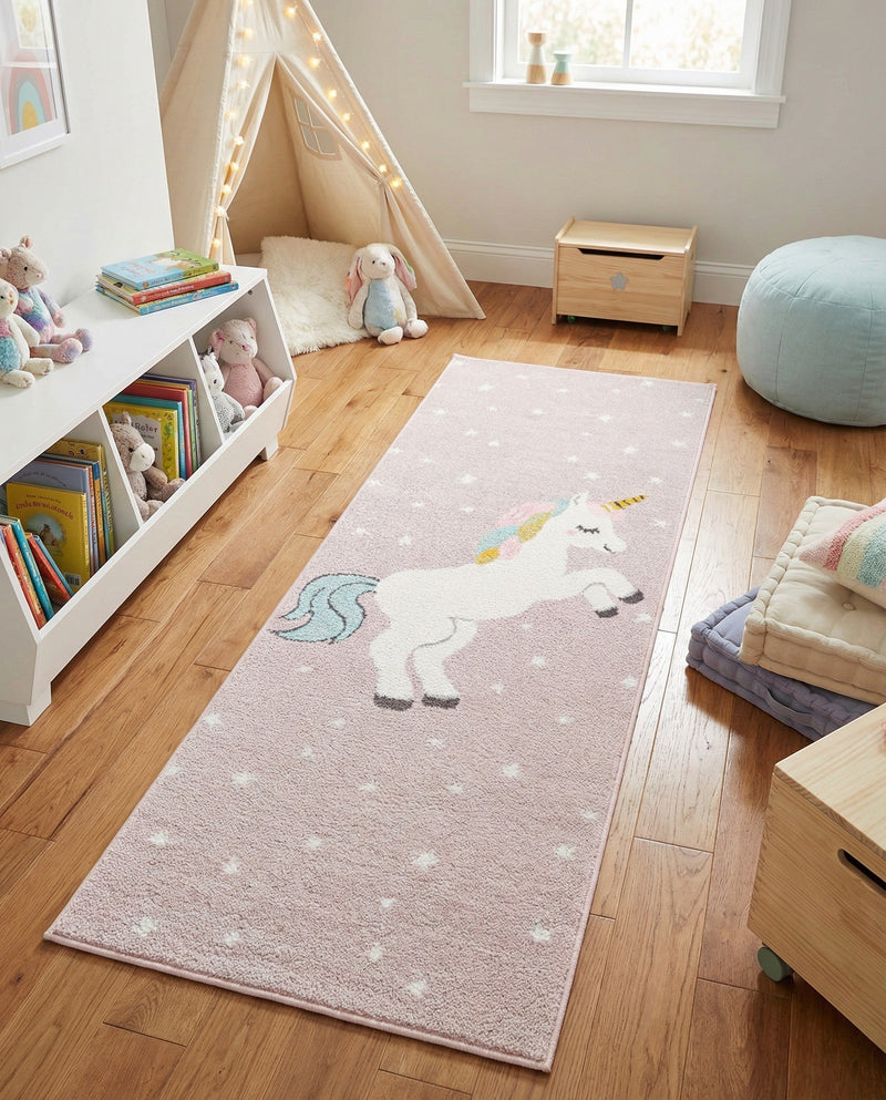 Wonder Tykes Collection Area Rug -  Tangle Runner Pink  lifestyle 40