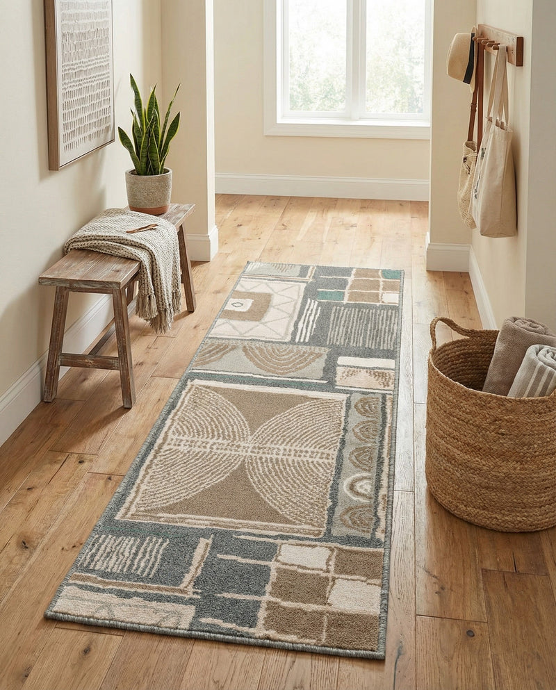 Savannah Sojourn Collection Area Rug -  Tsavo Runner Multi  lifestyle 56