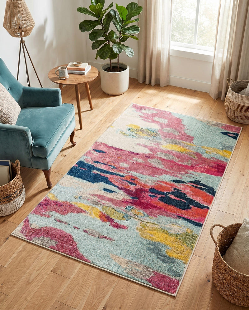 Marrakesh Elegance Collection Area Rug -  Skhirat Rectangle Pink  lifestyle 26