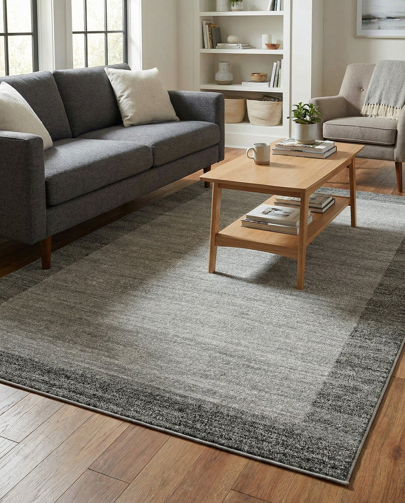 Studio Haven Collection Area Rug -  Conservatory (Light Gray) Rectangle Light Gray  lifestyle 17