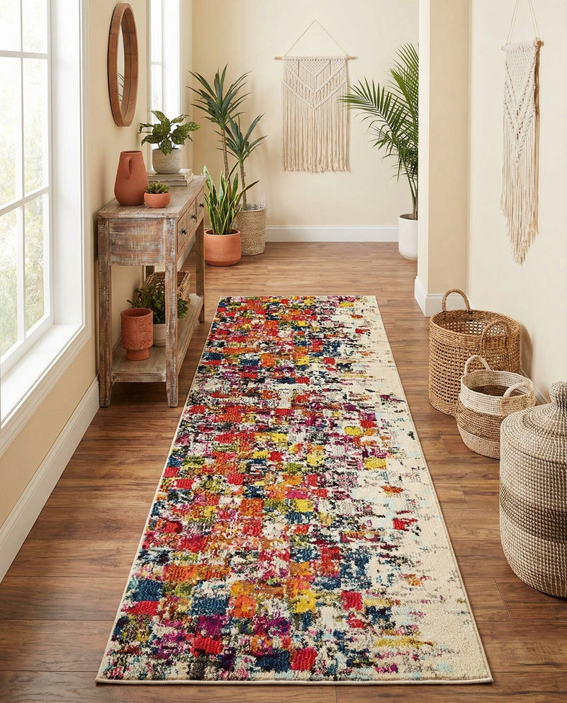 Marrakesh Elegance Collection Area Rug -  Azilal Runner Multi  lifestyle 76