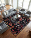 Brighton Terrace Collection Area Rug -  Roedean Square Navy Blue  lifestyle 59