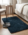 Eternal Plush Oasis Collection Area Rug -  Tranquility (Cobalt) Rectangle Cobalt  lifestyle 29