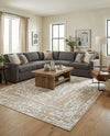 Sanctuary Retreat Collection Area Rug -  Asylum Rectangle White Bone  lifestyle 27