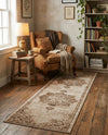 Eden Oasis Collection Area Rug -  Tranquility (Beige) Runner Beige  lifestyle 51