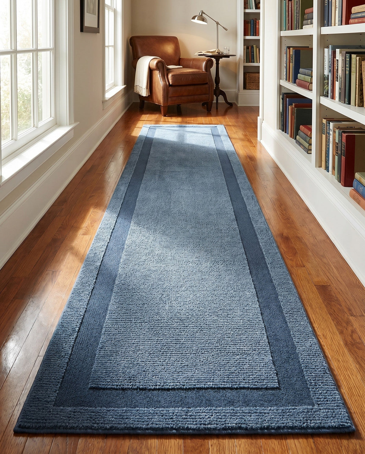 Haven Tapestry Collection Area Rug -  EmberHollow Runner Slate Blue  lifestyle 22