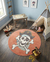 Wonder Tykes Collection Area Rug -  Harmony Round Red  lifestyle 44