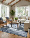 Cathedral Elegance Collection Area Rug - Chapel Rectangle Navy Blue  lifestyle 51
