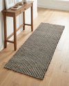 Sequoia Handwoven Jute Collection Area Rug - Aspen Runner Black and White  lifestyle 30