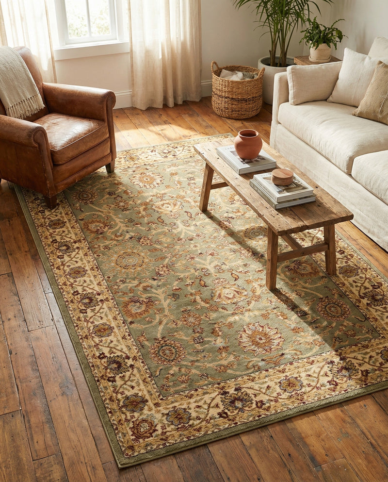 Jaipur Elegance Collection Area Rug -  City Rectangle Light Green  lifestyle 9