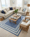 Lagoon Oasis Collection Area Rug -  Harbor Rectangle Blue  lifestyle 28