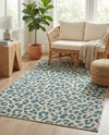 Savannah Escape Collection Area Rug -  Amazon (Teal) Rectangle Teal  lifestyle 5