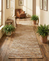 Urban Shimmer Jute Collection Area Rug - Metropolis Runner Natural  lifestyle 44