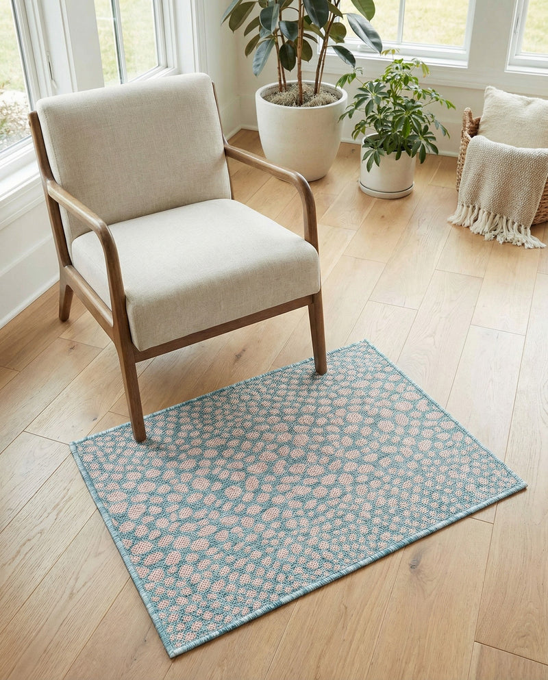 Urban Oasis Rugs Collection Area Rug -  Terrace (Pink and Aqua) Rectangle Pink and Aqua  lifestyle 22