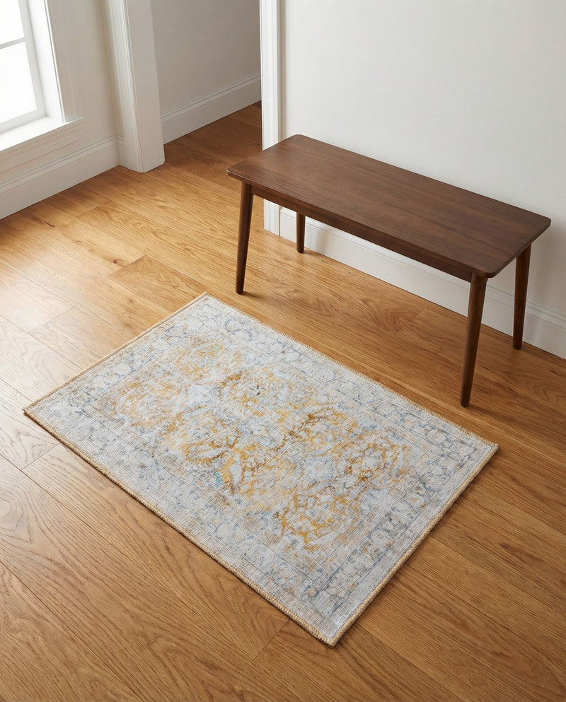 Heritage Elegance Collection Area Rug -  Miramar Rectangle Yellow  lifestyle 38