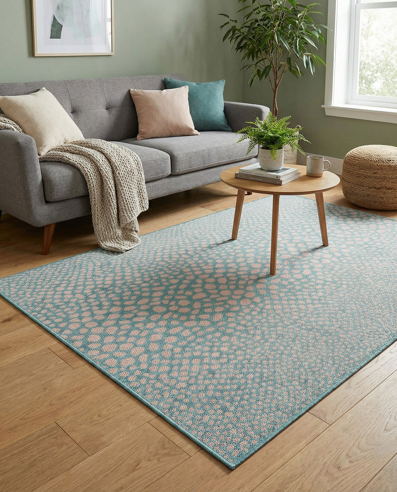 Urban Oasis Rugs Collection Area Rug -  Terrace (Pink and Aqua) Rectangle Pink and Aqua  lifestyle 7