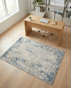 Aegean Elegance Collection Area Rug -  Milos Rectangle Gray Blue  lifestyle 18
