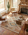 Desert Weave Jute Collection Area Rug - Sahara Rectangle Multi  lifestyle 12