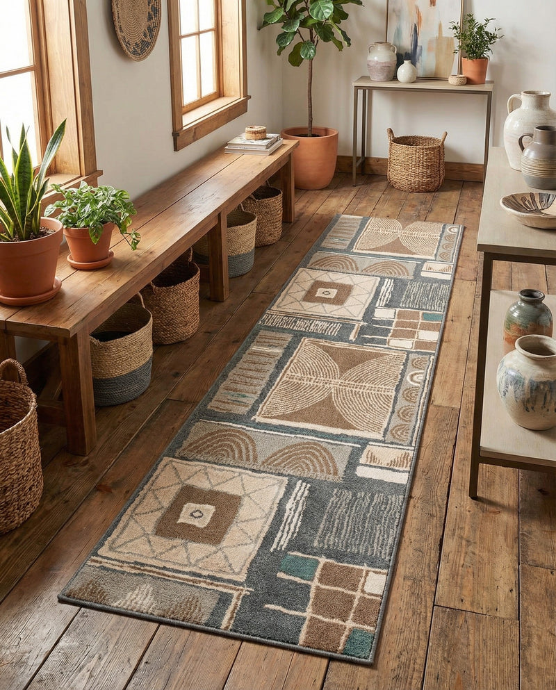 Savannah Sojourn Collection Area Rug -  Tsavo Runner Multi  lifestyle 62