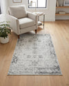 Riviera Elegance Collection Area Rug - Antibes (Gray) Rectangle Gray  lifestyle 11
