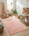 Wonder Tykes Collection Area Rug -  Joydale Rectangle Soft Coral Pink  lifestyle 16