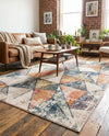 Jewel Oasis Collection Area Rug -  Topaz Rectangle Multi  lifestyle 10