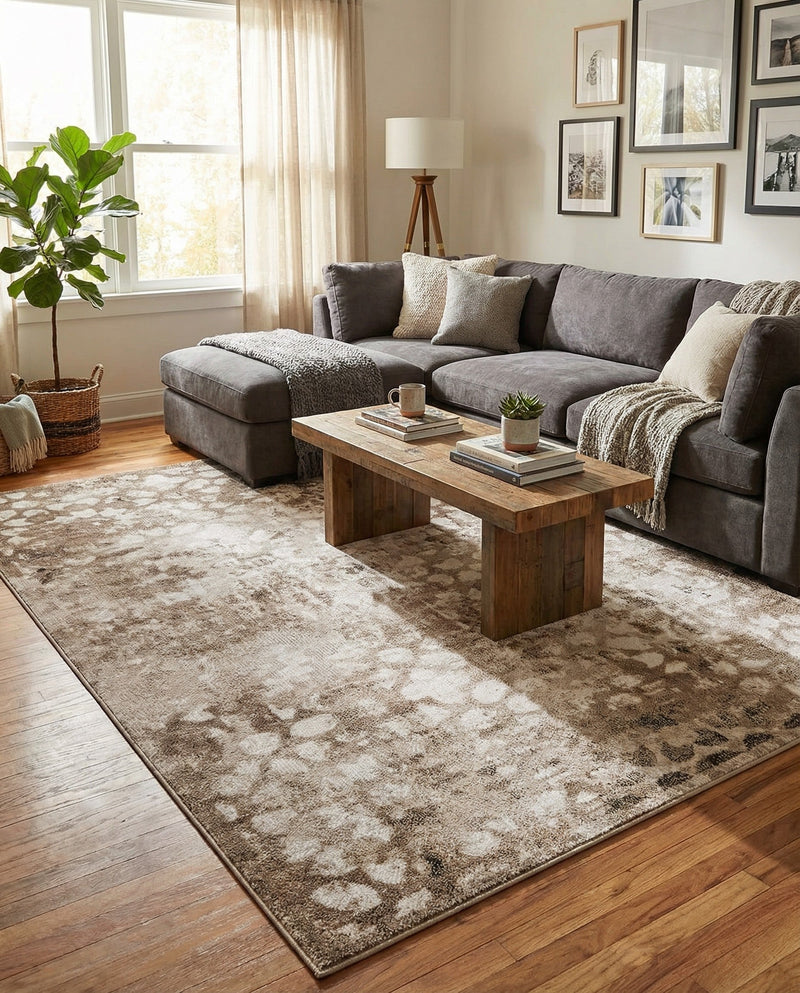 Riviera Elegance Collection Area Rug -  Vence Rectangle Brown  lifestyle 37
