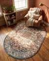 Savannah Soiree Collection Area Rug -  Everglade (Multi) Oval Multi  lifestyle 77